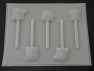 429sp Purple Dinosaur and Friends Chocolate or Hard Candy Lollipop Mold